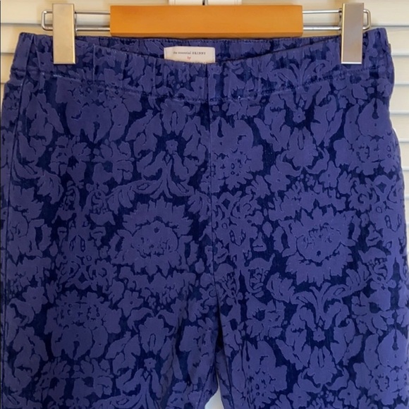 NWT Ladies Anthropologie flocked damask pants - Picture 4 of 9